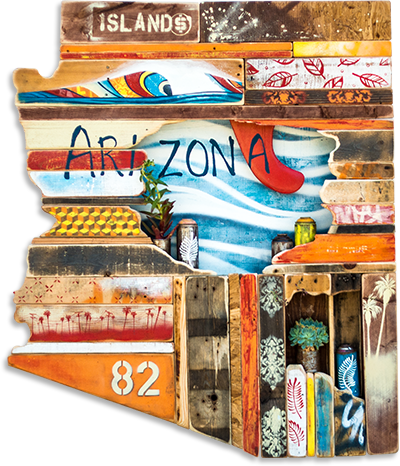 Artistic Map of Arizona